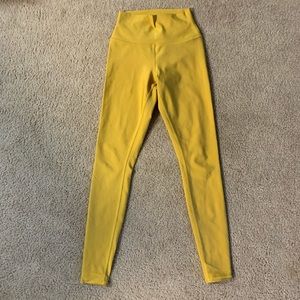 ALO Yoga Pants - Alo yoga legging airbrush yellow sunburst small ALO Yoga Pants - Alo yoga legging airbrush yellow sunburst small
